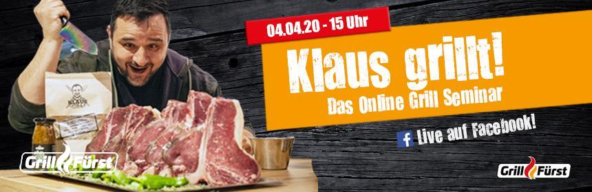 Das Online Grillseminar mit Klaus grillt – Alle Infos