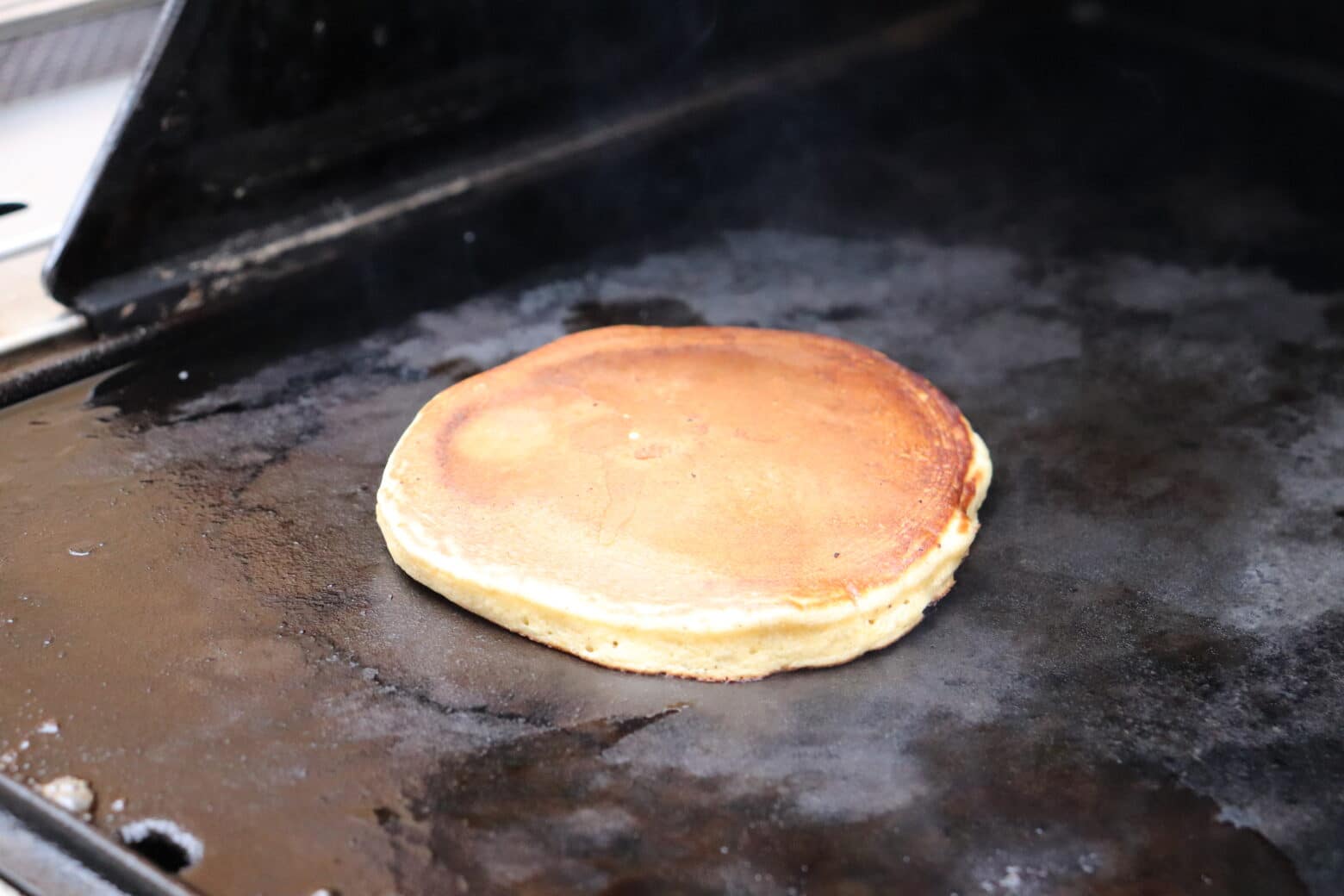 Pancake auf Gussplatte