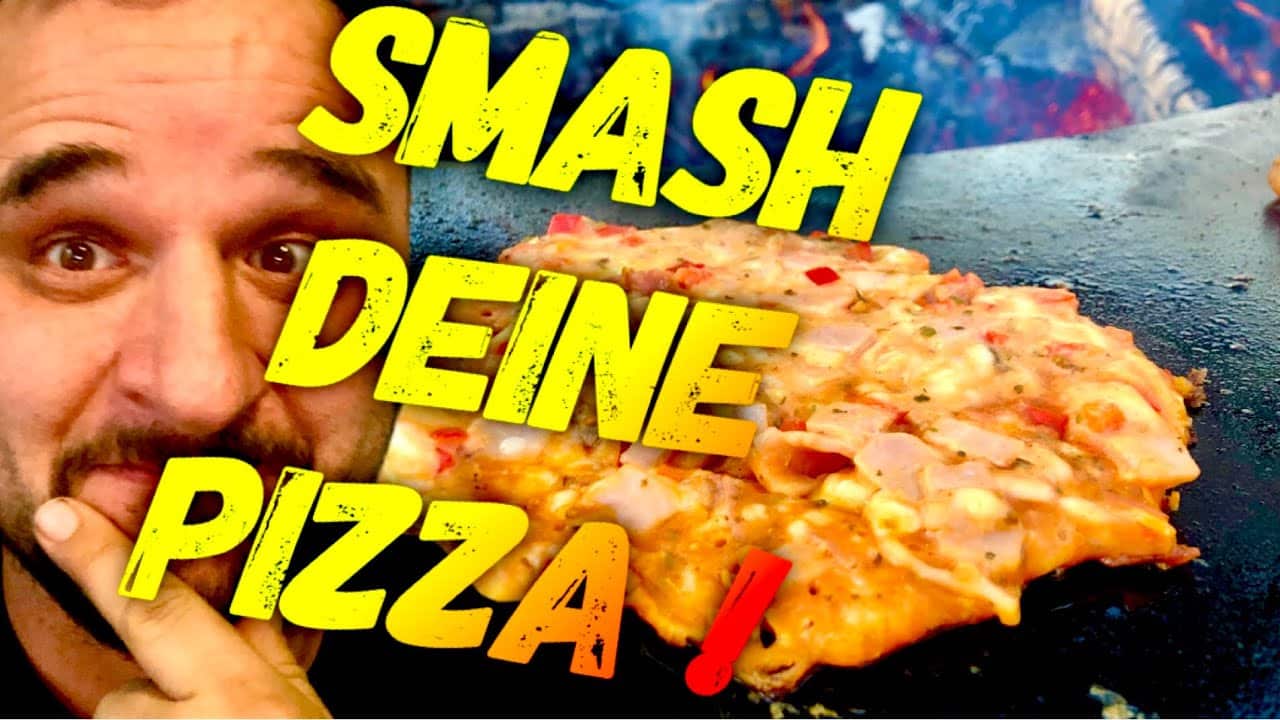 SMASHED PIZZA auf der Feuerplatte – Schüttelpizza von Klaus grillt