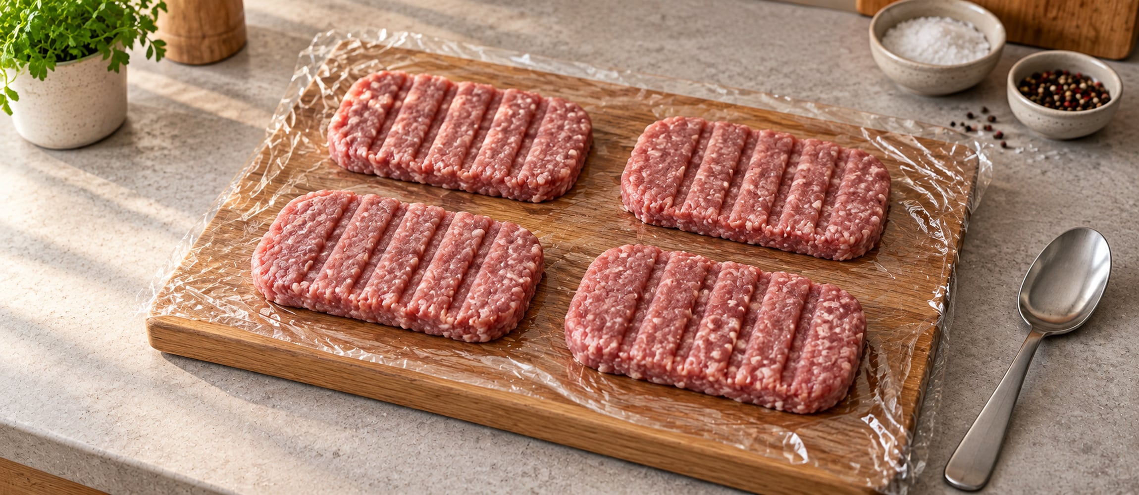 McRib Form: 16 × 8 cm Patty mit Rillen selbst formen