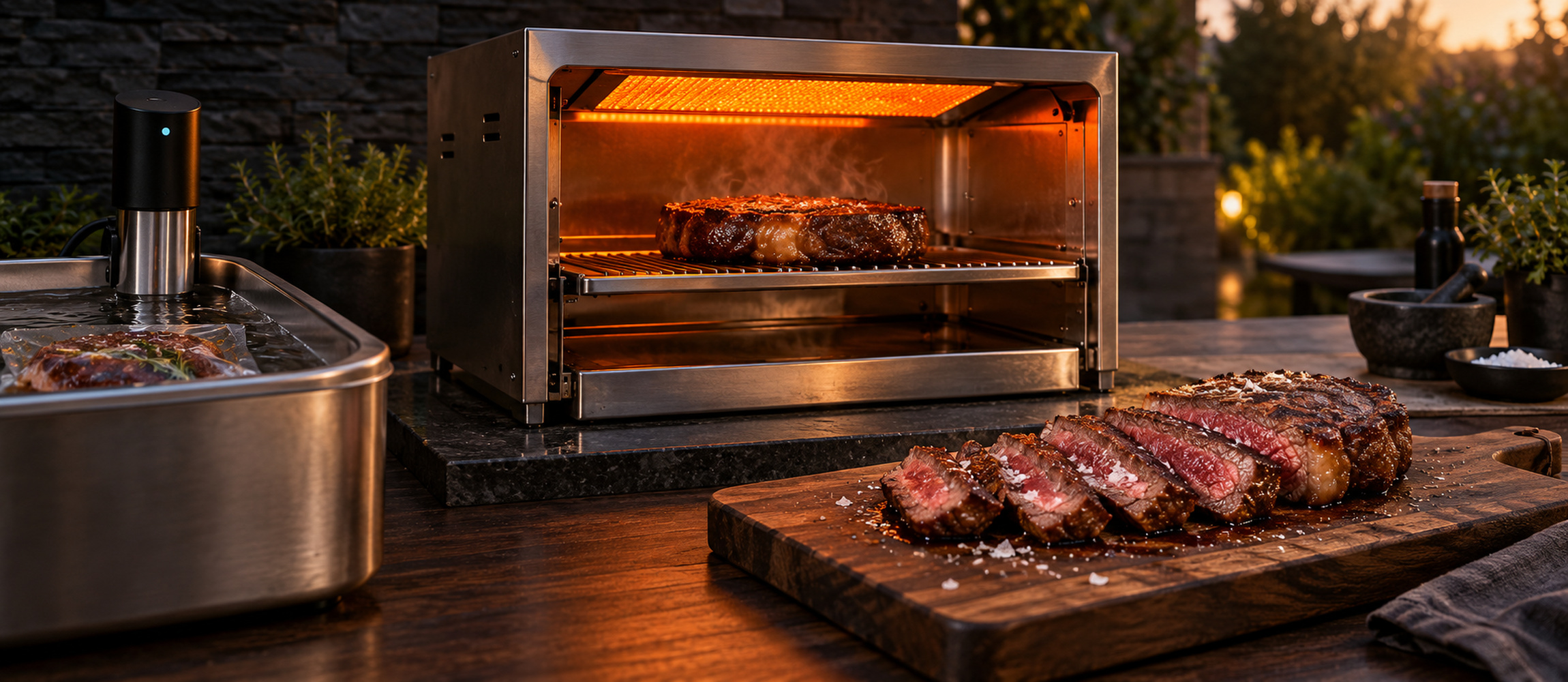 Sous vide und Beefer: dunkle Kruste in 60 Sekunden je Seite