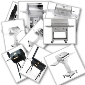 Holzkohle Grillstation