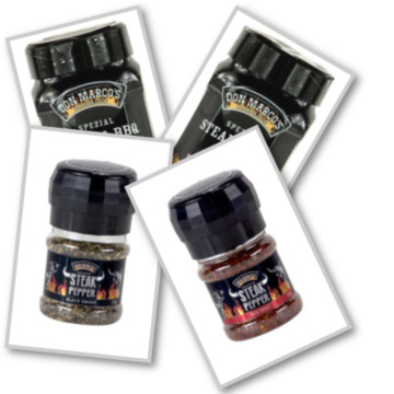 Salz und Steakpfeffer