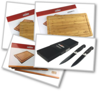 Schneidebretter und Messer