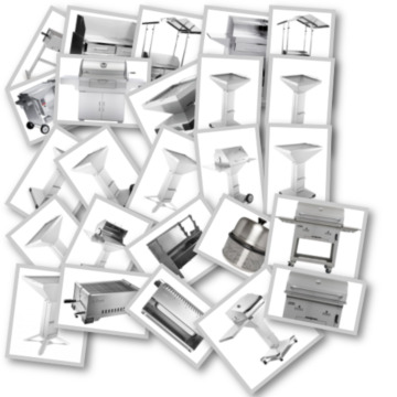 Holzkohle Edelstahlgrill