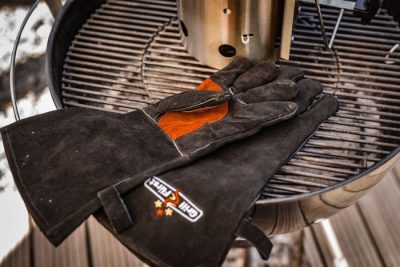 Grillfürst Grillhandschuhe aus echtem Rindsleder