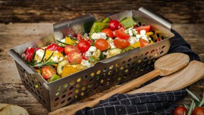 Grillfürst Gemüsekorb eckig Edelstahl