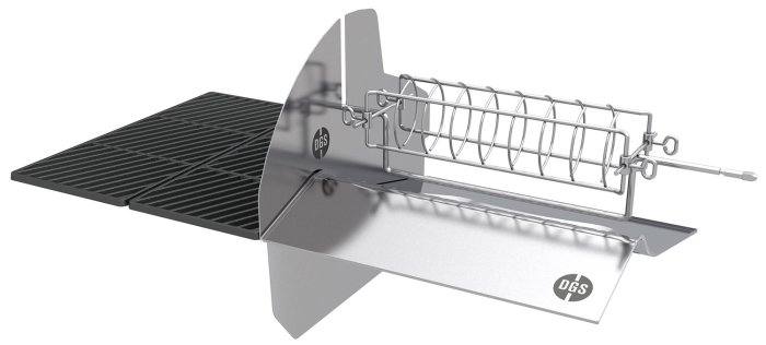 Outdoorchef Dualchef Zone Divider mit Heat Diffuser für Drehspießgerichte