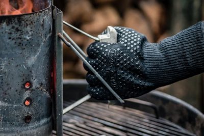 Grillfürst Grillhandschuh Aramid mit Silikon - antirutsch