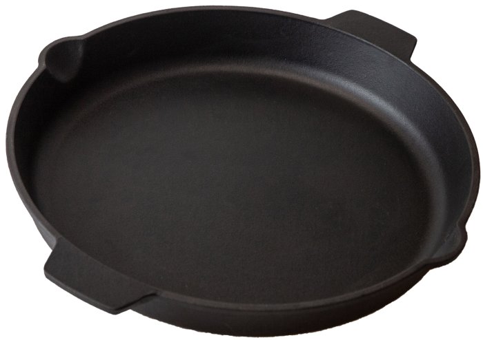 Grillfürst Gusseisenpfanne 35 cm mit 2 Griffen