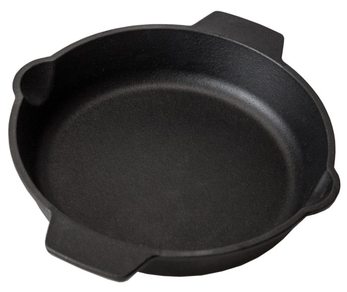 Grillfürst Gusseisenpfanne 25 cm mit 2 Griffen
