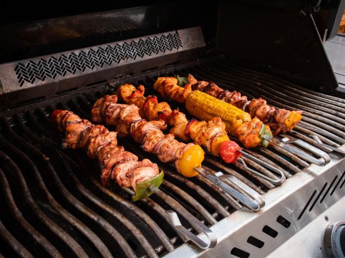 Grillfürst Edelstahl Spieße 6er Set 45 cm