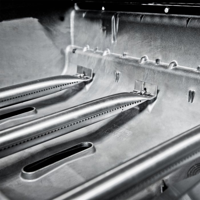 Das geschlossene System der Brennerwanne aus Aluminiumguss für besonders hohe Temperaturen