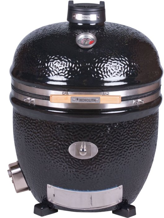 Der Monolith Keramikgrill Le Chef Pro Serie 2.0 schwarz, Stand Alone Version