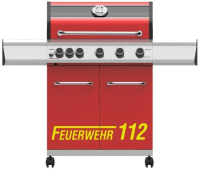 Grillfürst Feuerwehr-Grill - der Gasgrill in feuerwehrrot Grillfürst Feuerwehr-Grill - der Gasgrill in feuerwehrrot