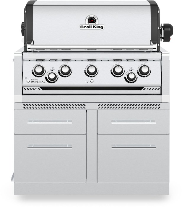 Broil King Outdoor Küche Grillschrank für 5-Brenner Beispiel mit Einbaugrill