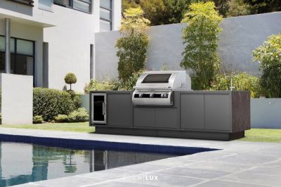 BURN Outdoorkitchen LUX Outdoorkueche für höchste Ansprüche Individuell und flexibel planbar: BURN Outdoorkitchen LUX Küchenzeile mit durchdachtem Design und flexiblen Lösungen