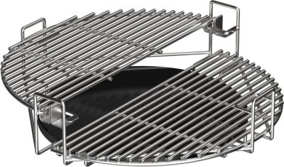 Das Multilevel Cooking System von The Bastard Grillen mit unterschiedlichen Temperaturbereichen. Gleichzeitig indirekt und direkt grillen