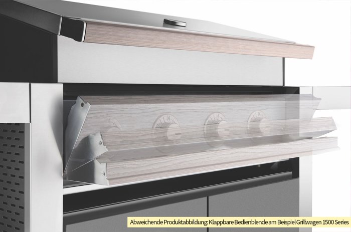 BeefEater 1500 mit klappbare Bedienblende in Holzoptik