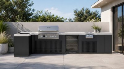 Blaze by Everdure Einbaugrills perfekt integriert in die Everdure Seabreeze Outdoor-Küche Blaze by Everdure Einbaugrills perfekt integriert in die Everdure Seabreeze Outdoor-Küche
