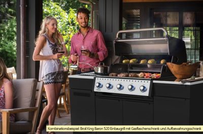 Broil King Outdoor Küche Baron MOK mit Baron 520 Shadow Einbaugrill