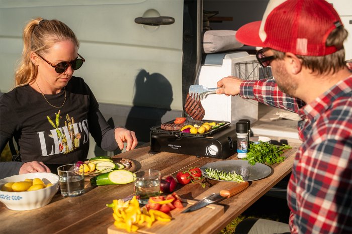 CADAC Camping Gaskocher Van Cook FFD mit Grillplatte