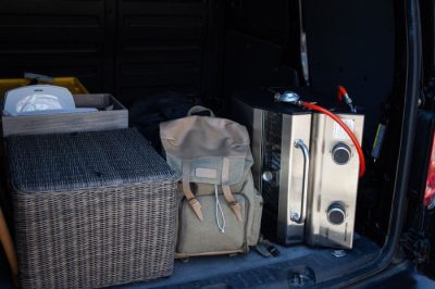 Grillfürst Campinggrill G201 im Kofferraum Grillfürst Campinggrill G201 passt bequem in den Kofferraum