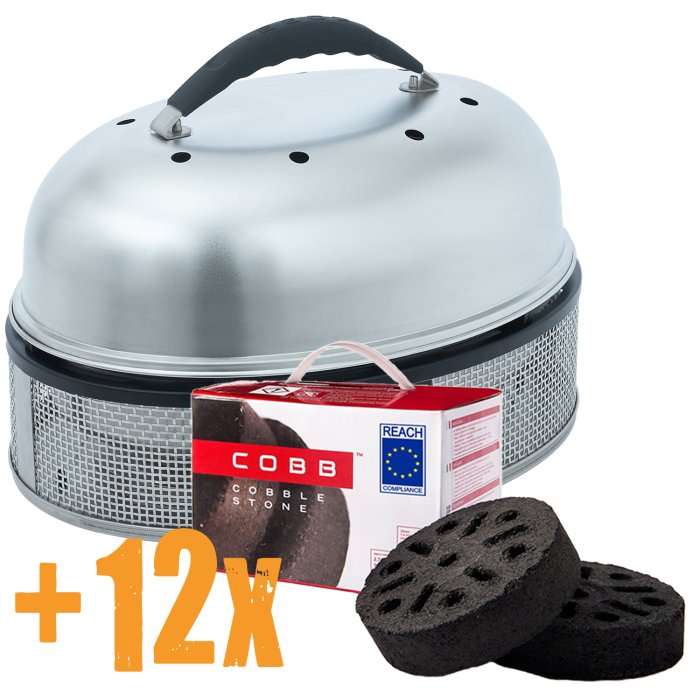 Cobb Grill Supreme Deluxe 2.0 im Set mit 12x Cobble Stones