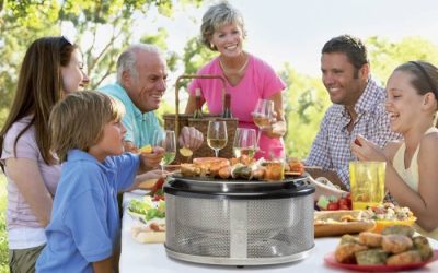 Kompakter Holzkohle Grill von Coob - perfekt als Tisch-, Balkon- und Campinggrill