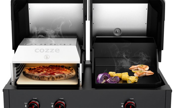 Der COZZE Quattro 4in1 Gasgrill