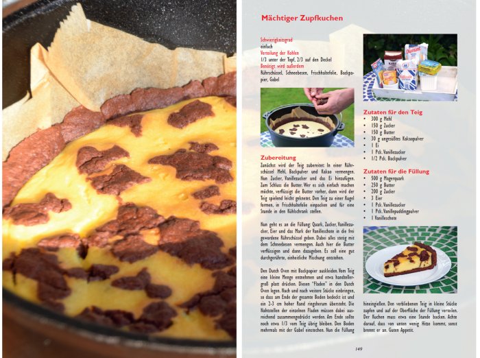 Saftiger Zupfkuchen aus dem Dutch Oven - Rezept in der Dutch Oven Fibel XXL Band 2
