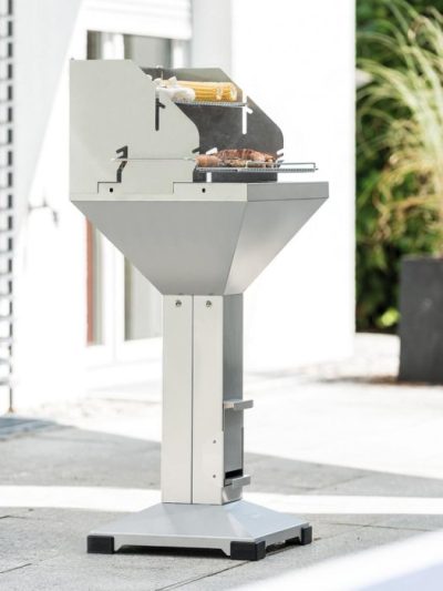 Langlebig und robust - Holzkohle Edelstahlgrill von Thüros