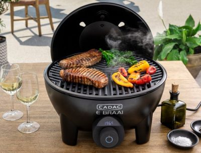 CADAC E-Braai Elektro Tischgrill Grillvergnügen mit dem CADAC E-Braai Elektro Tischgrill – ganz ohne offene Flamme und nahezu ohne Rauchentwicklung