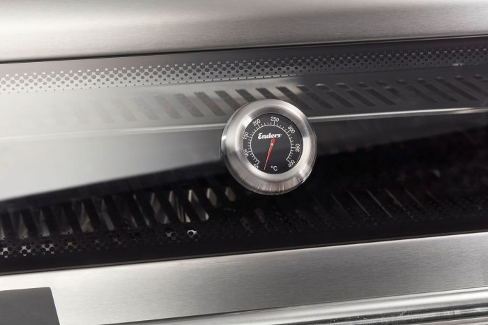 Enders Monroe Pro 4 SIK Turbo Edelstahlgrill mit Sichtscheibe im Deckel
