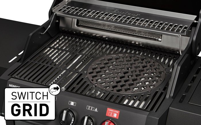 Enders Gasgrill Monroe Pro 3 SIK Turbo Shadow mit Switch Grid Grillrost