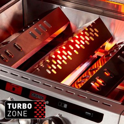Highlight der Enders Gasgrills - in die Grillfläche integrierte 800° Turbo Zone