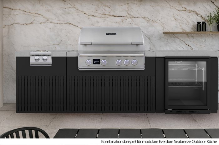 Kombinationsbeispiel Everdure Seebreeze Outdoor-Küche mit Blaze LTE+ Doppel-Seitenbrenner