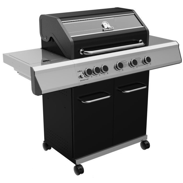 Grillfürst Gasgrill G510E mit Infrarotbrenner und Edelstahlrosten