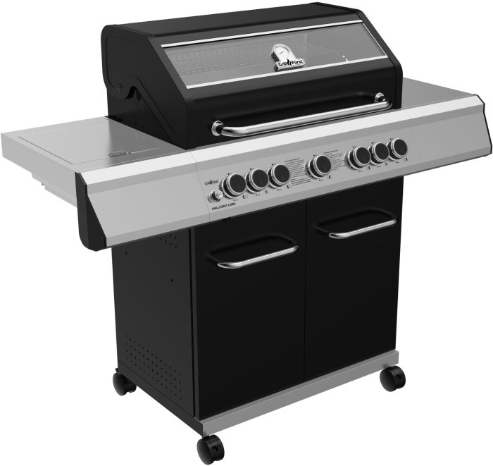 Grillfürst Gasgrill G520G mit Infrarotbrenner, Backburner und Edelstahlrosten