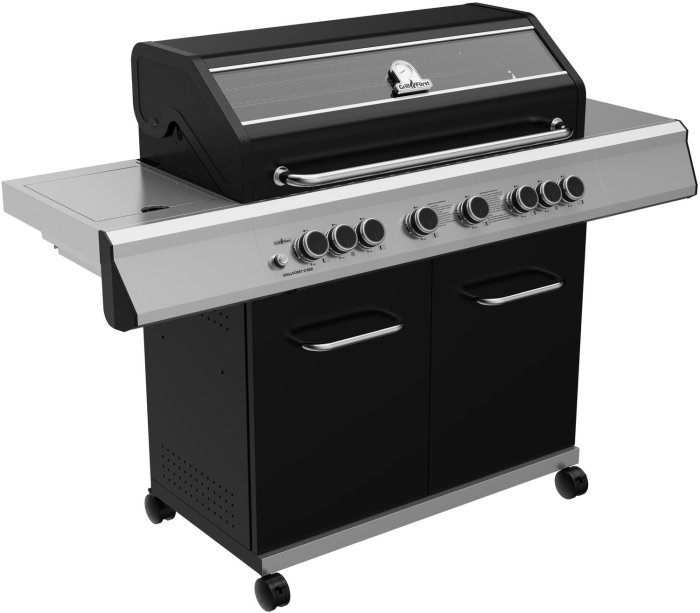 Grillfürst Gasgrill G620E mit Infrarotbrenner, Backburner und Edelstahlrosten