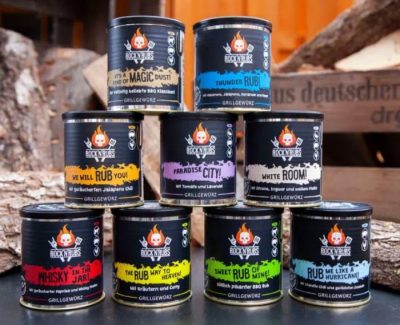 Gewürzmischungen zum Grillen von Rock'n Rubs