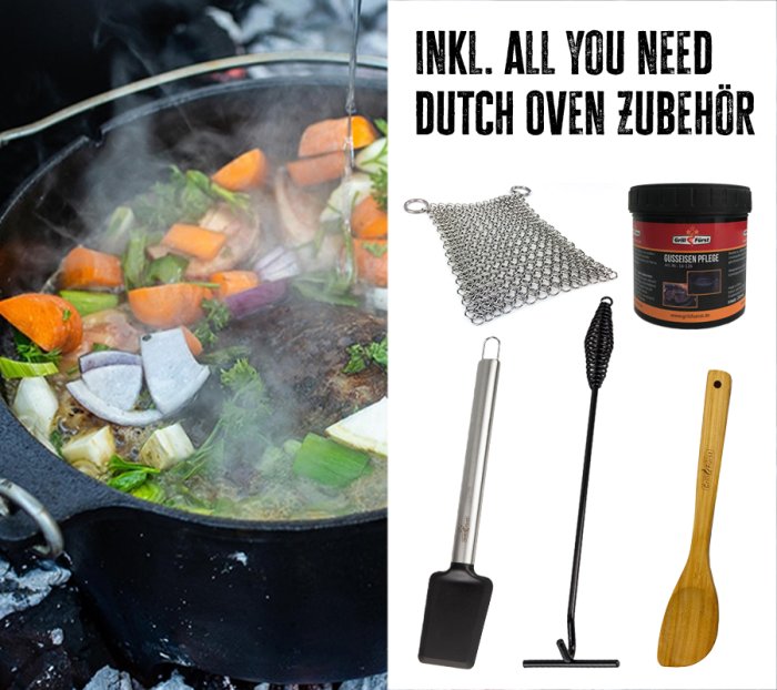 5tlg. Dutch Oven Zubehör Set
