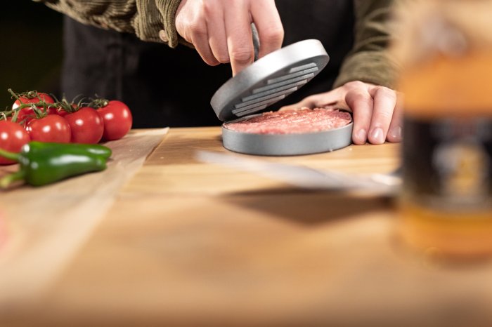 Grillfürst Burgerpresse aus Alu zum Patties Pressen