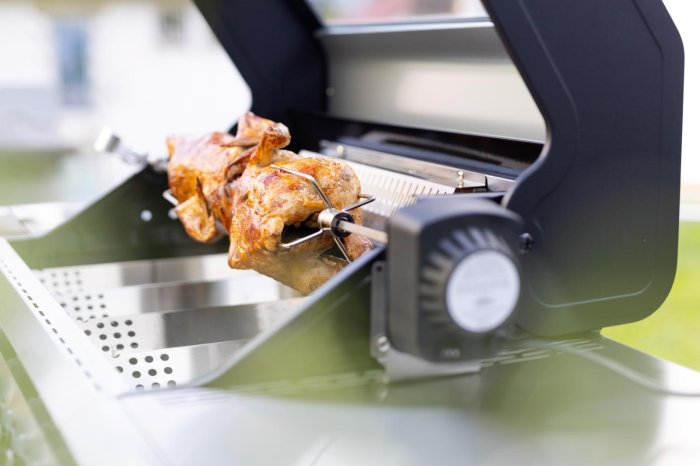 Grillfürst Gasgrill mit Infrarot-Heckbrenner und Drehspieß mit Motor