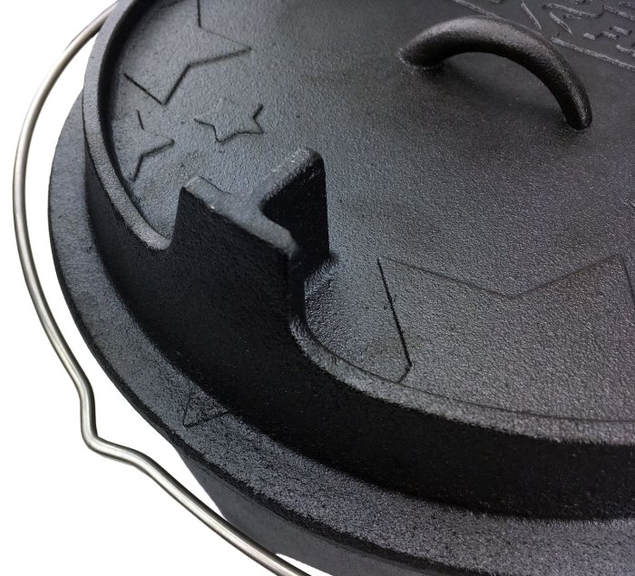 Grillfürst Dutch Oven mit Sprühemaillierung