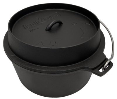Der Grillfürst Dutch Oven ohne Füsse DO9 Alle Grillfürst Gusseisen Dutch Oven ohne Füsse können selbstverständlich auch mit Briketts und in der Feuerstelle beheizt werden