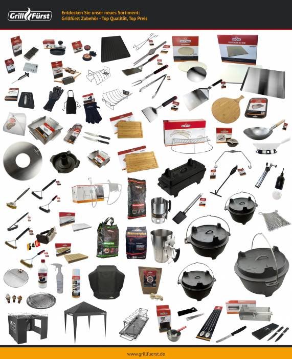 Grillfürst Eigenmarke: Grills, Zubehör, Saucen und Rubs