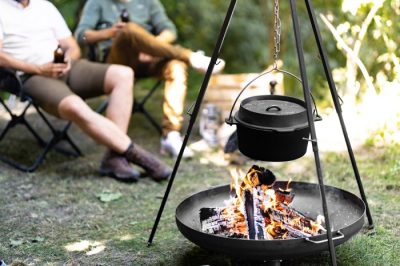 Die Grillfürst Feuerschale eignet sich ideal für die Zubereitung von Flammlachs