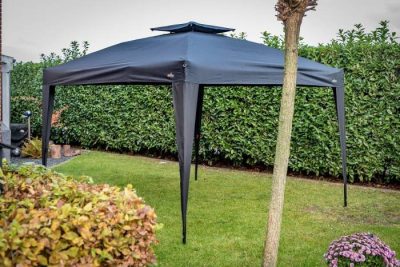 3x3 m Grillpavillon von Grillfürst - perfekt geeignet als praktische Grill Überdachung bei Regen