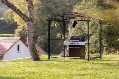 Der Grillfürst Gartenpavillon aus witterungsbeständig beschichtetem Stahl